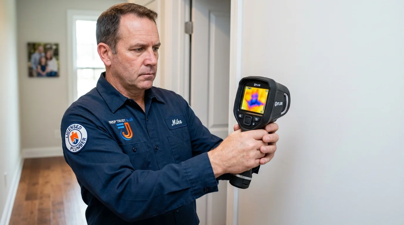Thermal imaging leak detection by Johns Plumbing LLC in Milroy